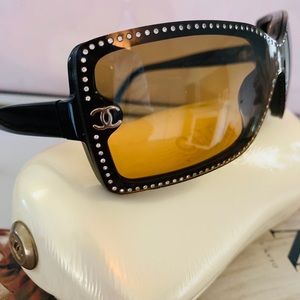 Chanel crystal encrusted sunglasses